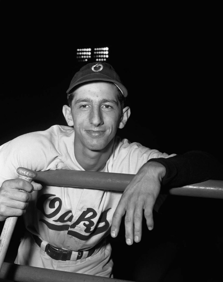 Billy Martin in an Oakland Oaks uniform, 1949